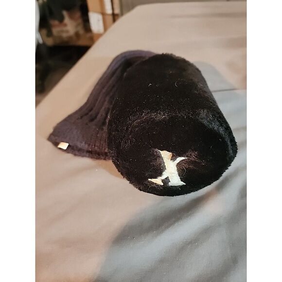 Golf Club Head Cover Black‎ "X" Any Iron Club 10" Long - Picture 1 of 3